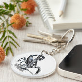 Scorpion, 3D illustratie T-Shirt Trucker Hat Butt Sleutelhanger (Voorkant Rechts)