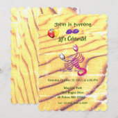 Scorpion Birthday (23 oktober - 21 november) Kaart (Voorkant / Achterkant)