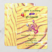 Scorpion Birthday (23 oktober - 21 november) Kaart (Voorkant / Achterkant)