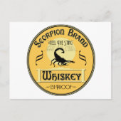Scorpion Brand Whiskey Briefkaart (Voorkant)