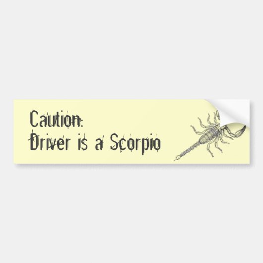Scorpion Bumpersticker (Voorkant)