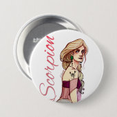 Scorpion Button (Voorkant /achterkant)