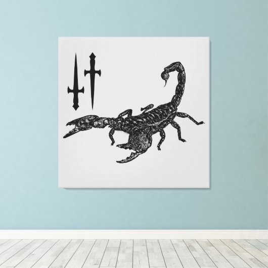 Scorpion Canvas Afdruk (Insitu (Houten vloer))