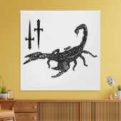 Scorpion Canvas Afdruk (Insitu (Woonkamer))
