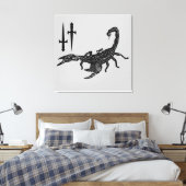 Scorpion Canvas Afdruk (Insitu (Slaapkamer))