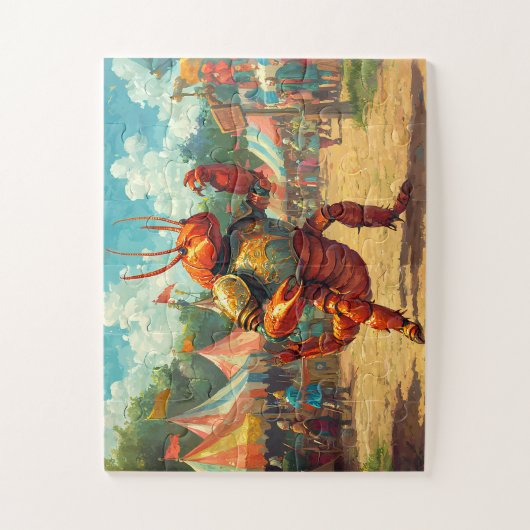 Scorpion Chevalier en Armure - Mediévale puzzel Legpuzzel (Verticaal)