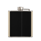 Scorpion Crescent Moon Astrologie Zodiac Schorpioe Heupfles (Achterkant)