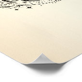 Scorpion Crescent Moon Astrologie Zodiac Schorpioe Poster (Hoek)