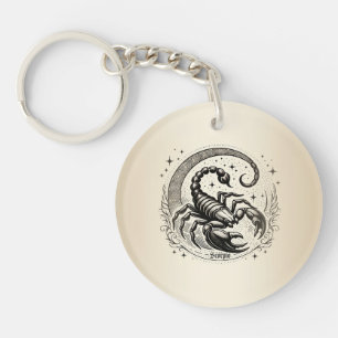 Scorpion Crescent Moon Astrologie Zodiac Schorpioe Sleutelhanger