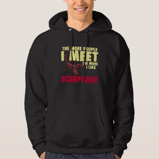 Scorpion Design for Scorpion Owners Hoodie (Voorkant)