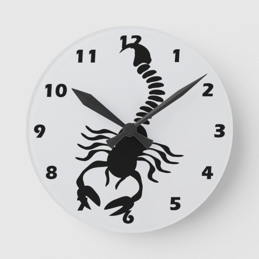 Scorpion Design Ronde Klok (Voorkant)