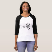  - Scorpion en uw Initialen T-shirt (Voorkant volledig)