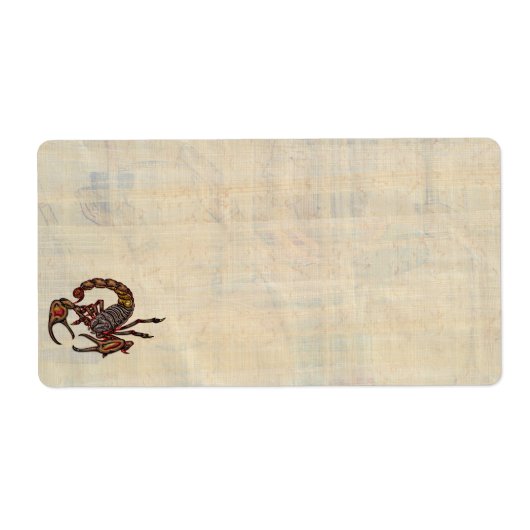 Scorpion Etiket (Voorkant)