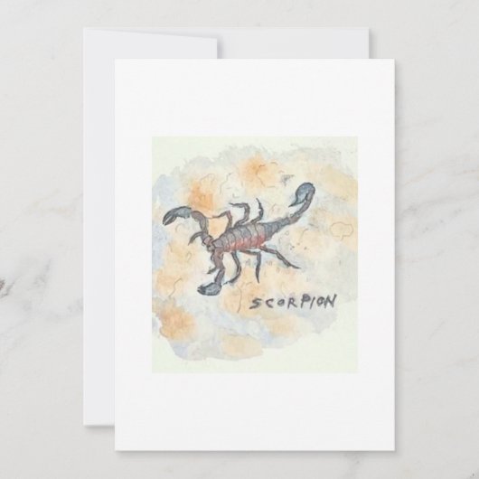 Scorpion Greeting Card Kaart (Voorkant)