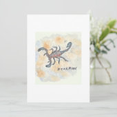 Scorpion Greeting Card Kaart (Staand voorkant)