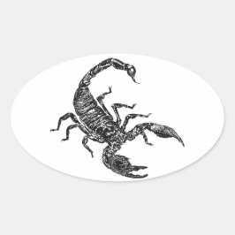 Scorpion Ovale Sticker