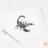 Scorpion Ovale Sticker (Envelop)