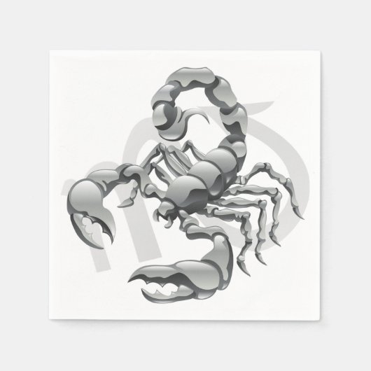 Scorpion Paper Napkins Servet (Voorkant)