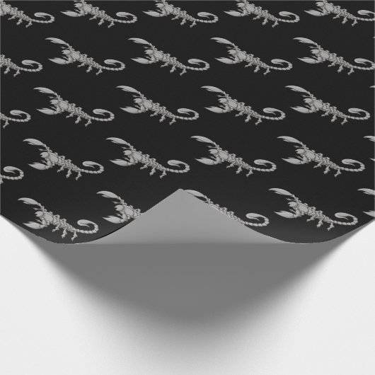 Scorpion Patroon Cadeaupapier (Hoek)