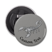 Scorpion-pictogram Button Flesopener (Voorkant)
