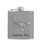 Scorpion-pictogram Heupfles (Voorkant)