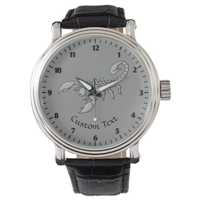 Scorpion-pictogram Horloge (Voorkant)
