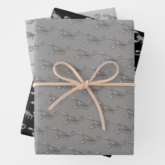 Scorpion-pictogram Inpakpapier Vel (In situ)