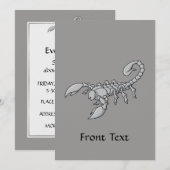 Scorpion-pictogram Kaart (Voorkant / Achterkant)