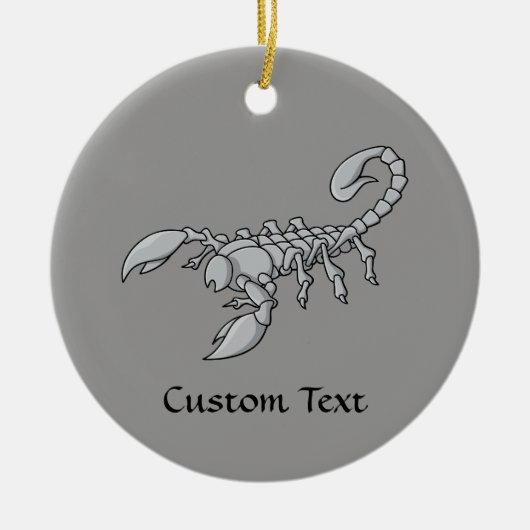 Scorpion-pictogram Keramisch Ornament (Voorkant)