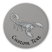 Scorpion-pictogram Keramische Knop (Voorkant)
