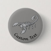 Scorpion-pictogram Ronde Button 5,7 Cm (Voorkant)