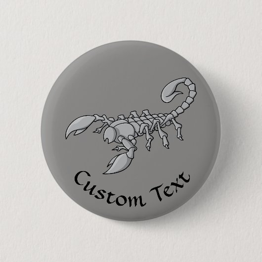 Scorpion-pictogram Ronde Button 5,7 Cm (Voorkant)