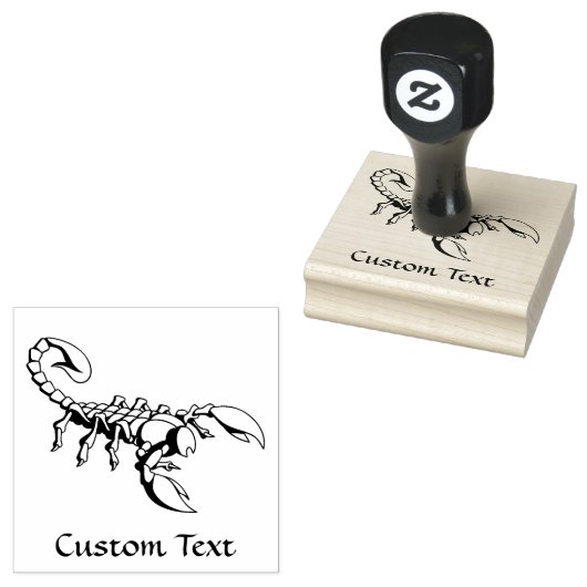 Scorpion-pictogram Rubberstempel (Gestempeld)