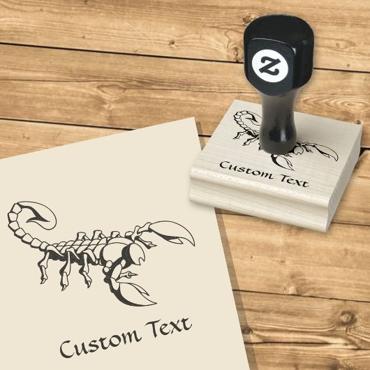 Scorpion-pictogram Rubberstempel