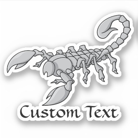 Scorpion-pictogram Sticker (Voorkant)