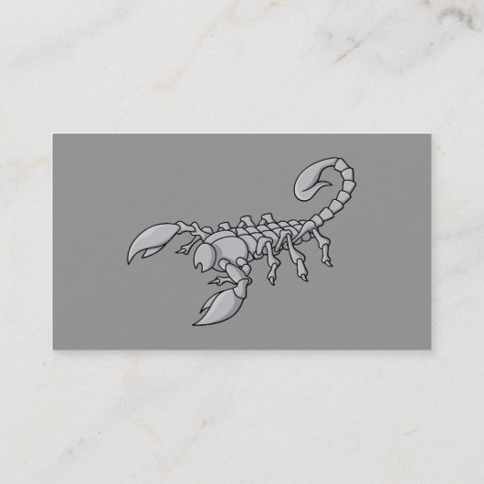 Scorpion-pictogram Visitekaartje (Achterkant)
