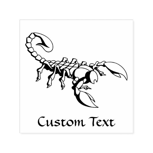 Scorpion-pictogram Zelfinktende Stempel (Design)