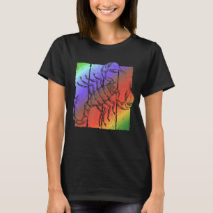  Scorpion Retro 80s Stripes Art T-shirt