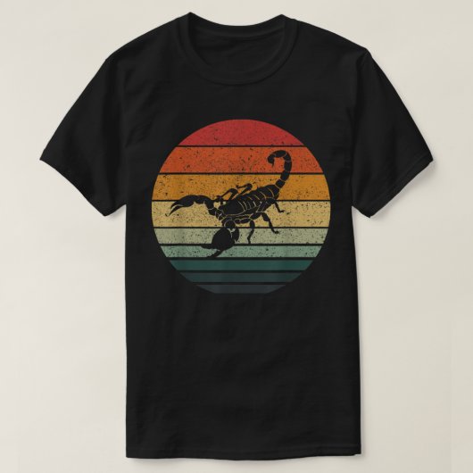  Scorpion Retro Sunset art 70s 80s 824 T-shirt (Design voorkant)
