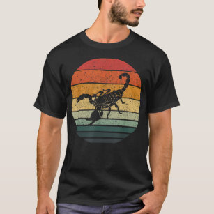  Scorpion Retro Sunset art 70s 80s 824 T-shirt