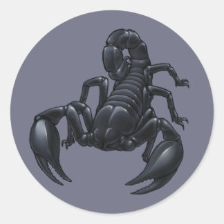 Scorpion Ronde Sticker