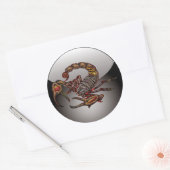 Scorpion Ronde Sticker (Envelop)