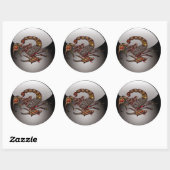 Scorpion Ronde Sticker (Vel)