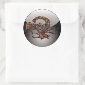 Scorpion Ronde Sticker (Tas)