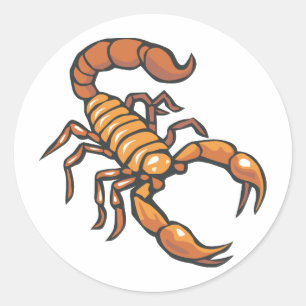 Scorpion Ronde Sticker