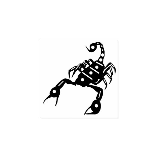 Scorpion Scorpio Bug Insecte Natuur Silhouette art Rubberstempel (Afrduk)