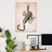 SCORPION SCORPIO CONSTELLATION 1825 POSTER (Thuiskantoor)