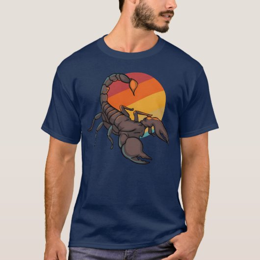 Scorpion Sunset 70s 80s friend T-shirt (Voorkant)