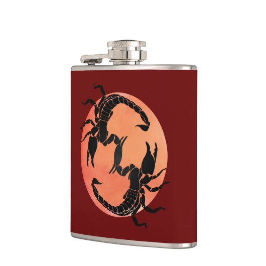 Scorpion Tribal Grafisch Ontwerp Heupfles (Links)