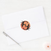 Scorpion Tribal Grafisch Ontwerp Ronde Sticker (Envelop)